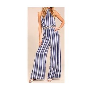 Open Back Wide Leg Jumpsuit